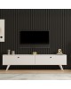 Έπιπλο τηλεόρασης Jate σε λευκή απόχρωση 160x25x40εκ Υλικό: MELAMINE COATED PARTICLE BOARD 18mm. 120-000547 Έπιπλο τηλεόρασης Jate σε λευκή απόχρωση 160x25x40εκ Υλικό: MELAMINE COATED PARTICLE BOARD 18mm. 120-000547
