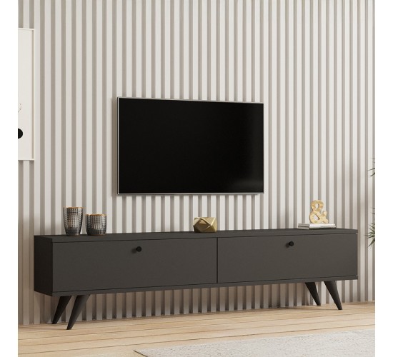 Έπιπλο τηλεόρασης Jate σε ανθρακί απόχρωση 160x25x40εκ Υλικό: MELAMINE COATED PARTICLE BOARD 18mm. 120-000548 Έπιπλο τηλεόρασης Jate σε ανθρακί απόχρωση 160x25x40εκ Υλικό: MELAMINE COATED PARTICLE BOARD 18mm. 120-000548