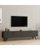 Έπιπλο τηλεόρασης Jate σε ανθρακί απόχρωση 160x25x40εκ Υλικό: MELAMINE COATED PARTICLE BOARD 18mm. 120-000548 Έπιπλο τηλεόρασης Jate σε ανθρακί απόχρωση 160x25x40εκ Υλικό: MELAMINE COATED PARTICLE BOARD 18mm. 120-000548