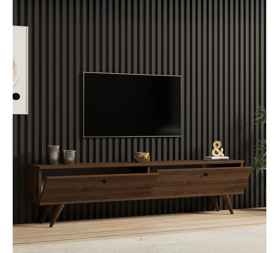 Έπιπλο τηλεόρασης Jate σε καρυδί απόχρωση 160x25x40εκ Υλικό: MELAMINE COATED PARTICLE BOARD 18mm. 120-000549 Έπιπλο τηλεόρασης Jate σε καρυδί απόχρωση 160x25x40εκ Υλικό: MELAMINE COATED PARTICLE BOARD 18mm. 120-000549