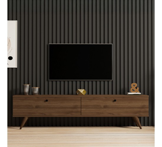 Έπιπλο τηλεόρασης Jate σε καρυδί απόχρωση 160x25x40εκ Υλικό: MELAMINE COATED PARTICLE BOARD 18mm. 120-000549 Έπιπλο τηλεόρασης Jate σε καρυδί απόχρωση 160x25x40εκ Υλικό: MELAMINE COATED PARTICLE BOARD 18mm. 120-000549