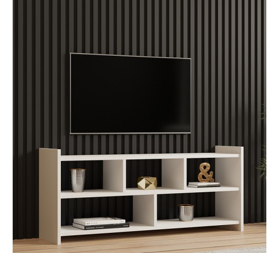 Έπιπλο τηλεόρασης Kapri σε λευκή απόχρωση 120x28x55εκ Υλικό: MELAMINE COATED PARTICLE BOARD 18mm. 120-000550 Έπιπλο τηλεόρασης Kapri σε λευκή απόχρωση 120x28x55εκ Υλικό: MELAMINE COATED PARTICLE BOARD 18mm. 120-000550