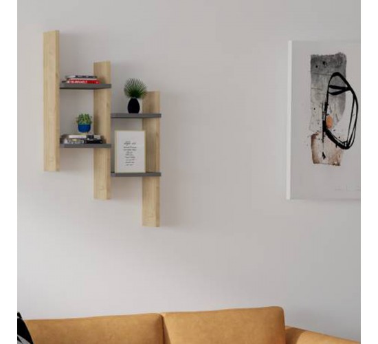 Ραφιέρα τοίχου Tabal σε oak απόχρωση 49.4x14.5x85εκ Υλικό: MELAMINE COATED PARTICLE BOARD 18mm. 120-000554 Ραφιέρα τοίχου Tabal σε oak απόχρωση 49.4x14.5x85εκ Υλικό: MELAMINE COATED PARTICLE BOARD 18mm. 120-000554