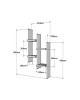 Ραφιέρα τοίχου Tabal σε oak απόχρωση 49.4x14.5x85εκ Υλικό: MELAMINE COATED PARTICLE BOARD 18mm. 120-000554 Ραφιέρα τοίχου Tabal σε oak απόχρωση 49.4x14.5x85εκ Υλικό: MELAMINE COATED PARTICLE BOARD 18mm. 120-000554