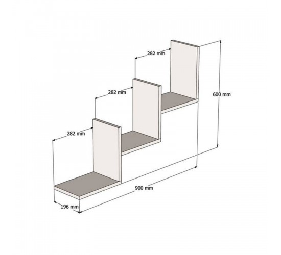 Ραφιέρα τοίχου Mauer σε ανθρακί απόχρωση 90x19,6x60εκ Υλικό: MELAMINE COATED PARTICLE BOARD 18mm. 120-000558 Ραφιέρα τοίχου Mauer σε ανθρακί απόχρωση 90x19,6x60εκ Υλικό: MELAMINE COATED PARTICLE BOARD 18mm. 120-000558