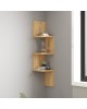 Ραφιέρα γωνιακή τοίχου Insta σε oakί απόχρωση 25x25x105,5εκ Υλικό: CLIPBOARD WITH MELAMINE 120-000561 Ραφιέρα γωνιακή τοίχου Insta σε oakί απόχρωση 25x25x105,5εκ Υλικό: CLIPBOARD WITH MELAMINE 120-000561