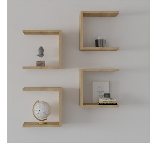 Ραφιέρα τοίχου Perari 4τεμ.σε oak απόχρωση 30x19.6x30εκ Υλικό: MELAMINE COATED PARTICLE BOARD 18mm. 120-000562 Ραφιέρα τοίχου Perari 4τεμ.σε oak απόχρωση 30x19.6x30εκ Υλικό: MELAMINE COATED PARTICLE BOARD 18mm. 120-000562