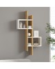 Ραφιέρα τοίχου Garel σε oak-λευκή απόχρωση 53,8x19,6x108εκ Υλικό: MELAMINE COATED PARTICLE BOARD 18mm. 120-000566 Ραφιέρα τοίχου Garel σε oak-λευκή απόχρωση 53,8x19,6x108εκ Υλικό: MELAMINE COATED PARTICLE BOARD 18mm. 120-000566