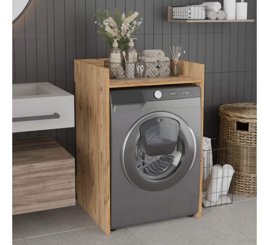 Έπιπλο πλυντηρίου Cuci σε oak απόχρωση 60x62x99εκ Υλικό: MELAMINE COATED PARTICLE BOARD 120-000597 Έπιπλο πλυντηρίου Cuci σε oak απόχρωση 60x62x99εκ Υλικό: MELAMINE COATED PARTICLE BOARD 120-000597