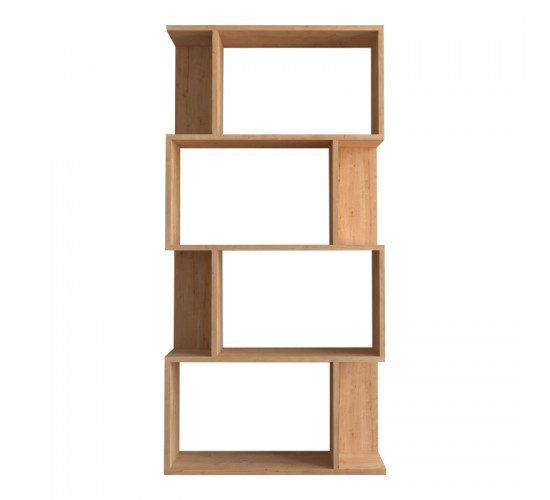 Βιβλιοθήκη Kadu σε oak απόχρωση 72x22x147εκ Υλικό: MELAMINE COATED PARTICLE BOARD 18mm. 120-000610 Βιβλιοθήκη Kadu σε oak απόχρωση 72x22x147εκ Υλικό: MELAMINE COATED PARTICLE BOARD 18mm. 120-000610