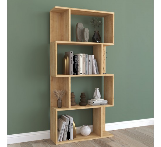 Βιβλιοθήκη Kadu σε oak απόχρωση 72x22x147εκ Υλικό: MELAMINE COATED PARTICLE BOARD 18mm. 120-000610 Βιβλιοθήκη Kadu σε oak απόχρωση 72x22x147εκ Υλικό: MELAMINE COATED PARTICLE BOARD 18mm. 120-000610