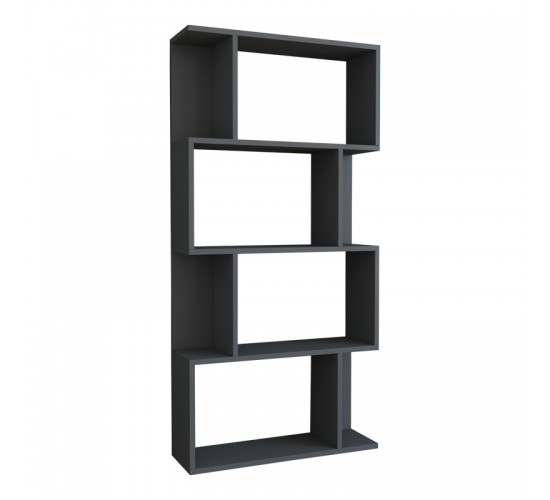 Βιβλιοθήκη Kadu σε ανθρακί απόχρωση 72x22x147εκ Υλικό: MELAMINE COATED PARTICLE BOARD 18mm. 120-000611 Βιβλιοθήκη Kadu σε ανθρακί απόχρωση 72x22x147εκ Υλικό: MELAMINE COATED PARTICLE BOARD 18mm. 120-000611