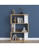Βιβλιοθήκη Kadu σε oak-λευκή απόχρωση 72x22x108εκ Υλικό: MELAMINE COATED PARTICLE BOARD 18mm. 120-000613 Βιβλιοθήκη Kadu σε oak-λευκή απόχρωση 72x22x108εκ Υλικό: MELAMINE COATED PARTICLE BOARD 18mm. 120-000613