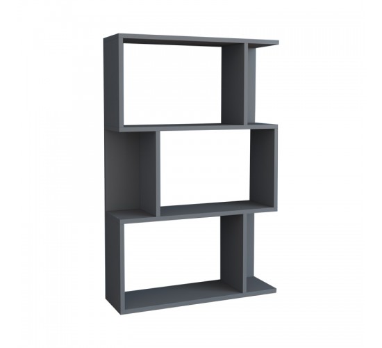 Βιβλιοθήκη Kadu σε ανθρακί απόχρωση 72x22x108εκ Υλικό: MELAMINE COATED PARTICLE BOARD 18mm. 120-000615 Βιβλιοθήκη Kadu σε ανθρακί απόχρωση 72x22x108εκ Υλικό: MELAMINE COATED PARTICLE BOARD 18mm. 120-000615