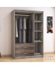 Ντουλάπα ρούχων τρίφυλλη OLYMPUS χρώμα castillo-toro 120x57x183εκ Υλικό: CLIPBOARD 16mm & TOP 2.5CM - 3D PAPER WOOD 123-000022 Ντουλάπα ρούχων τρίφυλλη OLYMPUS χρώμα castillo-toro 120x57x183εκ Υλικό: CLIPBOARD 16mm & TOP 2.5CM - 3D PAPER WOOD 123-000022