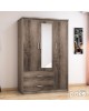 Ντουλάπα ρούχων τρίφυλλη OLYMPUS χρώμα castillo-toro 120x57x183εκ Υλικό: CLIPBOARD 16mm & TOP 2.5CM - 3D PAPER WOOD 123-000022 Ντουλάπα ρούχων τρίφυλλη OLYMPUS χρώμα castillo-toro 120x57x183εκ Υλικό: CLIPBOARD 16mm & TOP 2.5CM - 3D PAPER WOOD 123-000022