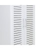 Παπουτσοθήκη-ντουλάπα SANTE 21 ζευγών σε λευκό 60x37x183εκ Υλικό: MDF & CLIPBOARD 16mm & 18mm WITH PAPER MELAMINE WOOD 123-000028