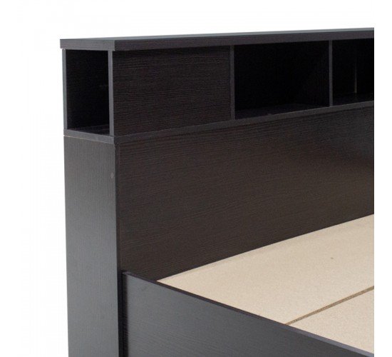 Κρεβάτι διπλό OLYMPUS σε χρώμα wenge 160x200εκ Υλικό: CLIPBOARD 16mm & 18mm- 3D PAPER WOOD 123-000036 Κρεβάτι διπλό OLYMPUS σε χρώμα wenge 160x200εκ Υλικό: CLIPBOARD 16mm & 18mm- 3D PAPER WOOD 123-000036