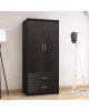 Ντουλάπα ρούχων δίφυλλη OLYMPUS χρώμα wenge 81x57x183εκ Υλικό: CLIPBOARD 16mm & 2.5cm- 3D PAPER WOOD 123-000044 Ντουλάπα ρούχων δίφυλλη OLYMPUS χρώμα wenge 81x57x183εκ Υλικό: CLIPBOARD 16mm & 2.5cm- 3D PAPER WOOD 123-000044
