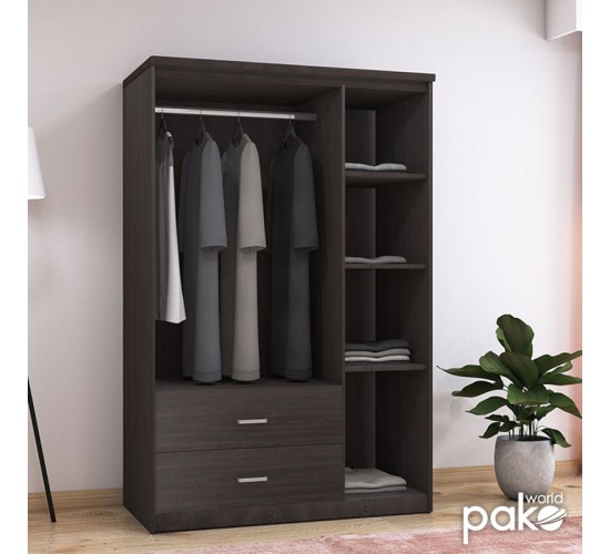 Ντουλάπα ρούχων τρίφυλλη OLYMPUS χρώμα wenge 120x57x183εκ Υλικό: CLIPBOARD 16mm & 2.5cm- 3D PAPER WOOD 123-000045 Ντουλάπα ρούχων τρίφυλλη OLYMPUS χρώμα wenge 120x57x183εκ Υλικό: CLIPBOARD 16mm & 2.5cm- 3D PAPER WOOD 123-000045