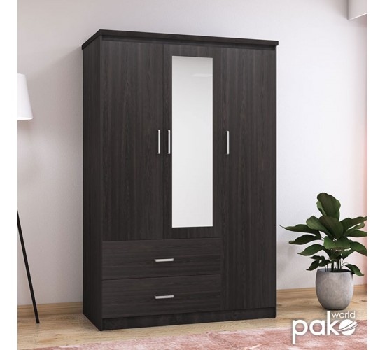Ντουλάπα ρούχων τρίφυλλη OLYMPUS χρώμα wenge 120x57x183εκ Υλικό: CLIPBOARD 16mm & 2.5cm- 3D PAPER WOOD 123-000045 Ντουλάπα ρούχων τρίφυλλη OLYMPUS χρώμα wenge 120x57x183εκ Υλικό: CLIPBOARD 16mm & 2.5cm- 3D PAPER WOOD 123-000045