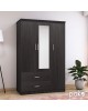 Ντουλάπα ρούχων τρίφυλλη OLYMPUS χρώμα wenge 120x57x183εκ Υλικό: CLIPBOARD 16mm & 2.5cm- 3D PAPER WOOD 123-000045 Ντουλάπα ρούχων τρίφυλλη OLYMPUS χρώμα wenge 120x57x183εκ Υλικό: CLIPBOARD 16mm & 2.5cm- 3D PAPER WOOD 123-000045