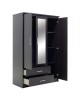 Ντουλάπα ρούχων τρίφυλλη OLYMPUS χρώμα wenge 120x57x183εκ Υλικό: CLIPBOARD 16mm & 2.5cm- 3D PAPER WOOD 123-000045 Ντουλάπα ρούχων τρίφυλλη OLYMPUS χρώμα wenge 120x57x183εκ Υλικό: CLIPBOARD 16mm & 2.5cm- 3D PAPER WOOD 123-000045