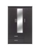 Ντουλάπα ρούχων τρίφυλλη OLYMPUS χρώμα wenge 120x57x183εκ Υλικό: CLIPBOARD 16mm & 2.5cm- 3D PAPER WOOD 123-000045 Ντουλάπα ρούχων τρίφυλλη OLYMPUS χρώμα wenge 120x57x183εκ Υλικό: CLIPBOARD 16mm & 2.5cm- 3D PAPER WOOD 123-000045