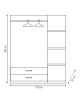 Ντουλάπα ρούχων τρίφυλλη OLYMPUS χρώμα wenge 120x57x183εκ Υλικό: CLIPBOARD 16mm & 2.5cm- 3D PAPER WOOD 123-000045 Ντουλάπα ρούχων τρίφυλλη OLYMPUS χρώμα wenge 120x57x183εκ Υλικό: CLIPBOARD 16mm & 2.5cm- 3D PAPER WOOD 123-000045