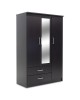 Ντουλάπα ρούχων τρίφυλλη OLYMPUS χρώμα wenge 120x57x183εκ Υλικό: CLIPBOARD 16mm & 2.5cm- 3D PAPER WOOD 123-000045 Ντουλάπα ρούχων τρίφυλλη OLYMPUS χρώμα wenge 120x57x183εκ Υλικό: CLIPBOARD 16mm & 2.5cm- 3D PAPER WOOD 123-000045