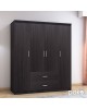 Ντουλάπα ρούχων τετράφυλλη OLYMPUS χρώμα wenge 159x57x183εκ Υλικό: CLIPBOARD 16mm & 2.5cm- 3D PAPER WOOD 123-000046 Ντουλάπα ρούχων τετράφυλλη OLYMPUS χρώμα wenge 159x57x183εκ Υλικό: CLIPBOARD 16mm & 2.5cm- 3D PAPER WOOD 123-000046