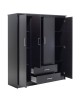 Ντουλάπα ρούχων τετράφυλλη OLYMPUS χρώμα wenge 159x57x183εκ Υλικό: CLIPBOARD 16mm & 2.5cm- 3D PAPER WOOD 123-000046 Ντουλάπα ρούχων τετράφυλλη OLYMPUS χρώμα wenge 159x57x183εκ Υλικό: CLIPBOARD 16mm & 2.5cm- 3D PAPER WOOD 123-000046