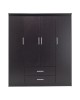 Ντουλάπα ρούχων τετράφυλλη OLYMPUS χρώμα wenge 159x57x183εκ Υλικό: CLIPBOARD 16mm & 2.5cm- 3D PAPER WOOD 123-000046 Ντουλάπα ρούχων τετράφυλλη OLYMPUS χρώμα wenge 159x57x183εκ Υλικό: CLIPBOARD 16mm & 2.5cm- 3D PAPER WOOD 123-000046