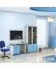 Γραφείο παιδικό Looney χρώμα castillo-μπλε 100x55x75εκ Υλικό: MDF & 3D PAPER LAMINATED WOOD 16 MM  & 25MM 123-000080