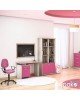 Γραφείο παιδικό Looney χρώμα castillo-ροζ 100x55x75εκ Υλικό: MDF & 3D PAPER LAMINATED WOOD 16 MM  & 25MM 123-000081
