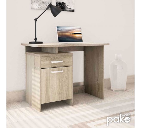 Γραφείο εργασίας Looney χρώμα sonoma 100x55x75εκ Υλικό: MDF & 3D PAPER LAMINATED WOOD 16 MM & 25MM 123-000084 Γραφείο εργασίας Looney χρώμα sonoma 100x55x75εκ Υλικό: MDF & 3D PAPER LAMINATED WOOD 16 MM & 25MM 123-000084