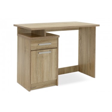 Γραφείο εργασίας Looney χρώμα sonoma 100x55x75εκ Υλικό: MDF & 3D PAPER LAMINATED WOOD 16 MM  & 25MM 123-000084