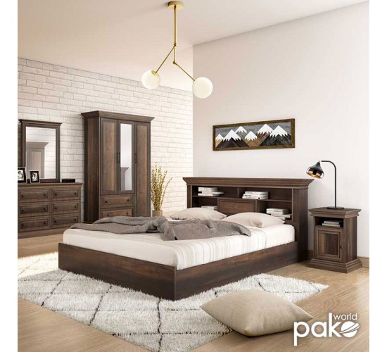Κομοδίνο Mozart χρώμα καρυδί 40x40x61εκ Υλικό: MDF & 3D PAPER LAMINATED WOOD 15 MM & 50MM 123-000123 Κομοδίνο Mozart χρώμα καρυδί 40x40x61εκ Υλικό: MDF & 3D PAPER LAMINATED WOOD 15 MM & 50MM 123-000123
