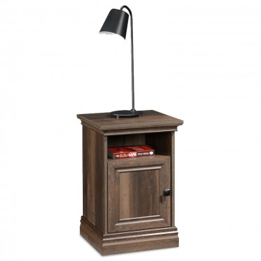 Κομοδίνο Mozart χρώμα καρυδί 40x40x61εκ Υλικό: MDF & 3D PAPER LAMINATED WOOD 15 MM  & 50MM 123-000123