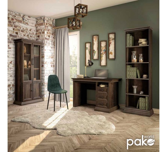 Βιβλιοθήκη Mozart χρώμα καρυδί 60x34,5x202,5εκ Υλικό: MDF & 3D PAPER LAMINATED WOOD 15 MM & 50MM 123-000126 Βιβλιοθήκη Mozart χρώμα καρυδί 60x34,5x202,5εκ Υλικό: MDF & 3D PAPER LAMINATED WOOD 15 MM & 50MM 123-000126