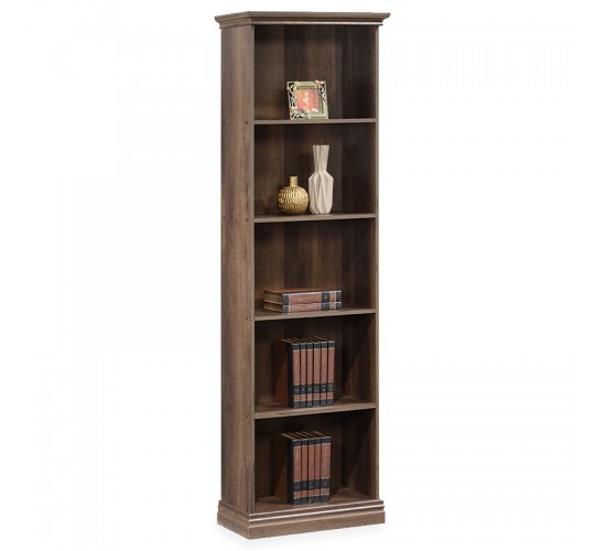 Βιβλιοθήκη Mozart χρώμα καρυδί 60x34,5x202,5εκ Υλικό: MDF & 3D PAPER LAMINATED WOOD 15 MM & 50MM 123-000126 Βιβλιοθήκη Mozart χρώμα καρυδί 60x34,5x202,5εκ Υλικό: MDF & 3D PAPER LAMINATED WOOD 15 MM & 50MM 123-000126
