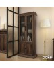 Βιτρίνα - ντουλάπα Mozart με τζάμι χρώμα καρυδί 78,5x38x188εκ Υλικό: MDF & 3D PAPER LAMINATED WOOD 15 MM & 50MM 123-000127 Βιτρίνα - ντουλάπα Mozart με τζάμι χρώμα καρυδί 78,5x38x188εκ Υλικό: MDF & 3D PAPER LAMINATED WOOD 15 MM & 50MM 123-000127