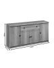 Μπουφές Libby φυσικό 160x39.5x83εκ Υλικό: MDF & CLIPBOARD 16mm & 50mm WITH PAPER WOOD 123-000165 Μπουφές Libby φυσικό 160x39.5x83εκ Υλικό: MDF & CLIPBOARD 16mm & 50mm WITH PAPER WOOD 123-000165