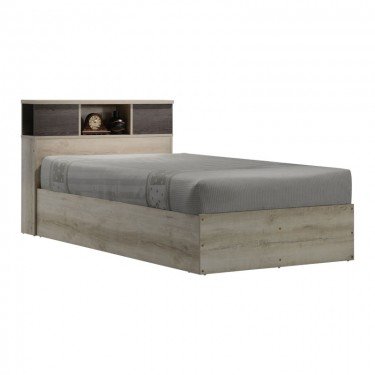 Κρεβάτι OLYMPUS σε χρώμα castillo-toro 120x200εκ Υλικό: CLIPBOARD 16mm & 18mm WITH PAPER WOOD 123-000204