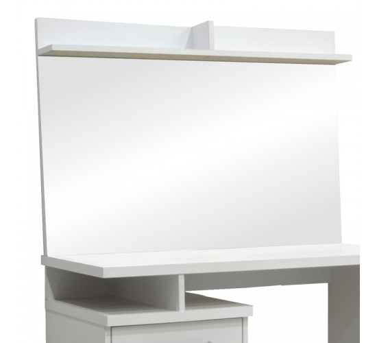 Κονσόλα Olympus με καθρέπτη και σκαμπό λευκό 90.5x39.5x75εκ Υλικό: Mdf and clipboard 16mm and 25mm with paper malamine wqood 123-000213 Κονσόλα Olympus με καθρέπτη και σκαμπό λευκό 90.5x39.5x75εκ Υλικό: Mdf and clipboard 16mm and 25mm with paper malamine wqood 123-000213
