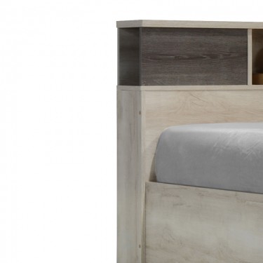 Κρεβάτι OLYMPUS σε χρώμα castillo oak 140x200εκ Υλικό: PAPER LAMINATED - MDF - MELAMINE 123-000216