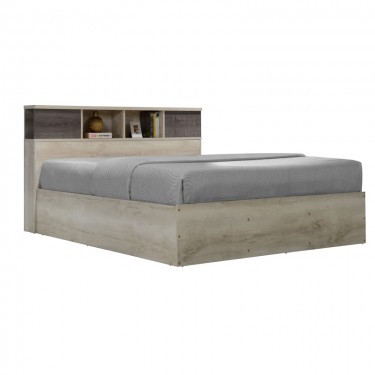 Κρεβάτι OLYMPUS σε χρώμα castillo oak 140x200εκ Υλικό: PAPER LAMINATED - MDF - MELAMINE 123-000216