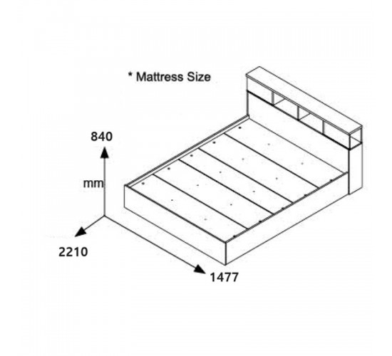 Κρεβάτι OLYMPUS σε χρώμα wenge 140x200εκ Υλικό: PAPER LAMINATED - MDF - MELAMINE 123-000217 Κρεβάτι OLYMPUS σε χρώμα wenge 140x200εκ Υλικό: PAPER LAMINATED - MDF - MELAMINE 123-000217