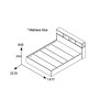 Κρεβάτι OLYMPUS σε χρώμα wenge 140x200εκ Υλικό: PAPER LAMINATED - MDF - MELAMINE 123-000217 Κρεβάτι OLYMPUS σε χρώμα wenge 140x200εκ Υλικό: PAPER LAMINATED - MDF - MELAMINE 123-000217