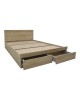 Κρεβάτι Olympus με συρτάρι σε φυσική απόχρωση 140x200εκ Υλικό: PAPER LAMINATED PARTICLE BOARD - MDF BOARD 123-000228